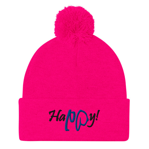 Happy! Pom-Pom Beanie