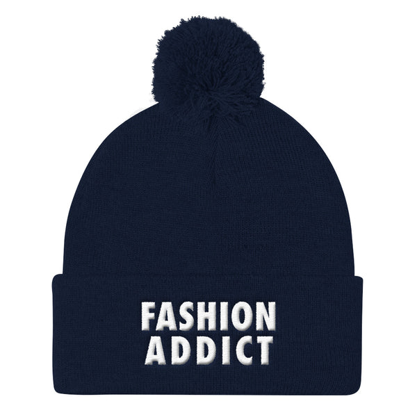 Fashion Addict Pom Pom Knit Beanie