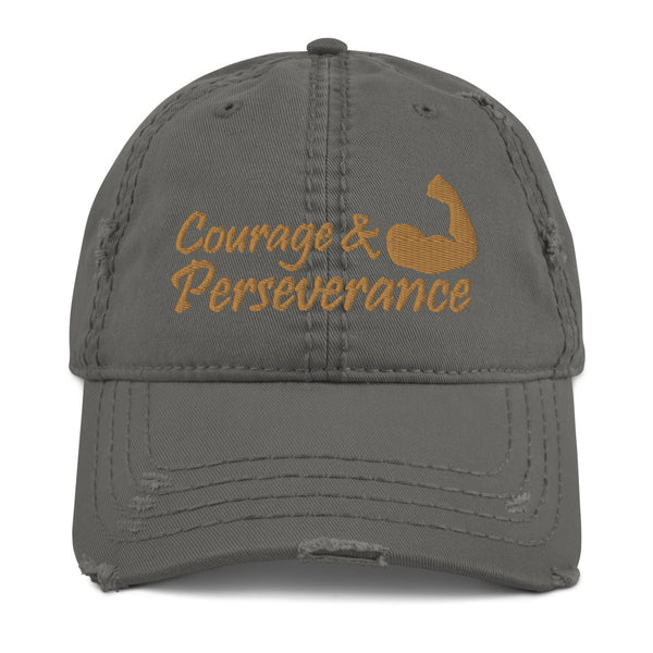 Courage & Perseverance Distressed Dad Hat