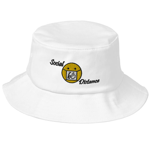 Social Distance Old School Bucket Hat