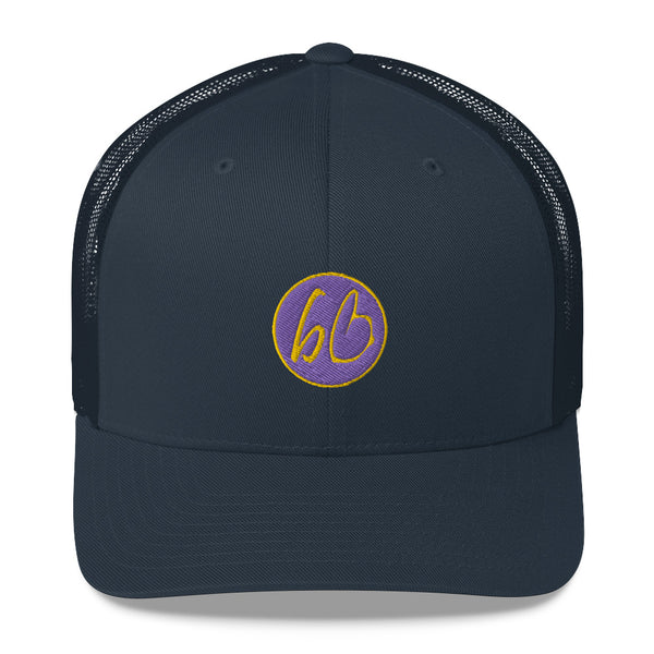 bb Circle Patch Logo Trucker Hat