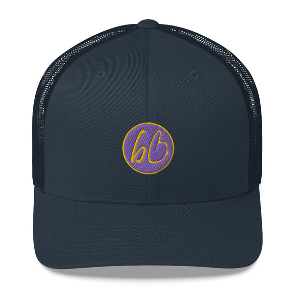 bb Circle Patch Logo Trucker Hat