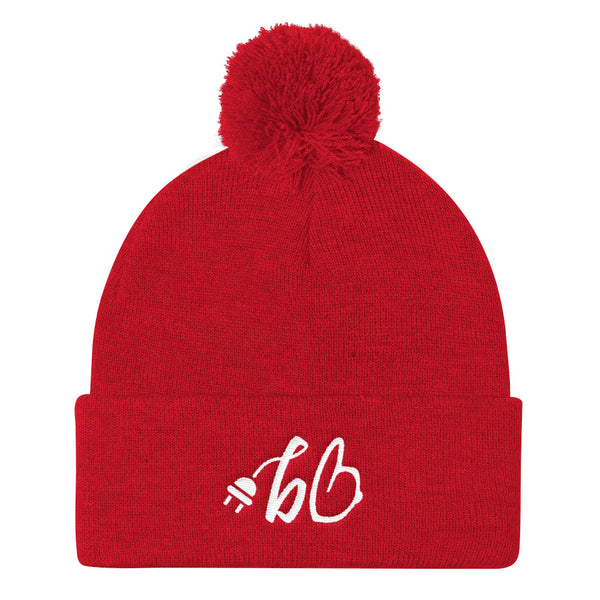 bb The Plug Pom Pom Knit Beanie