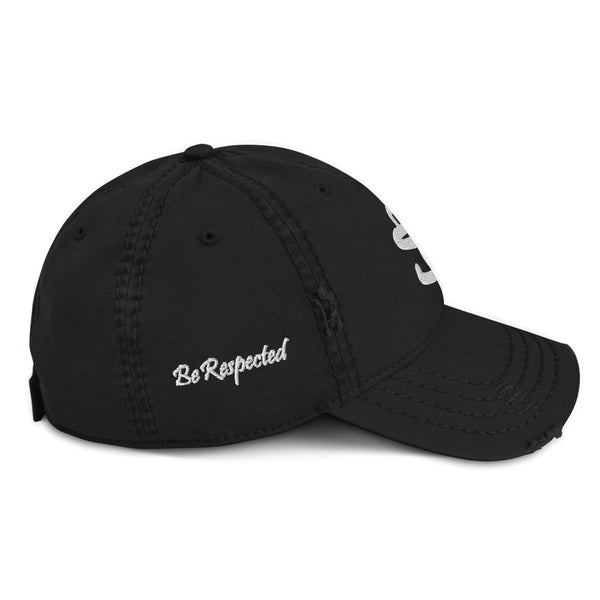 bb Logo On The Side Distressed Dad Hat