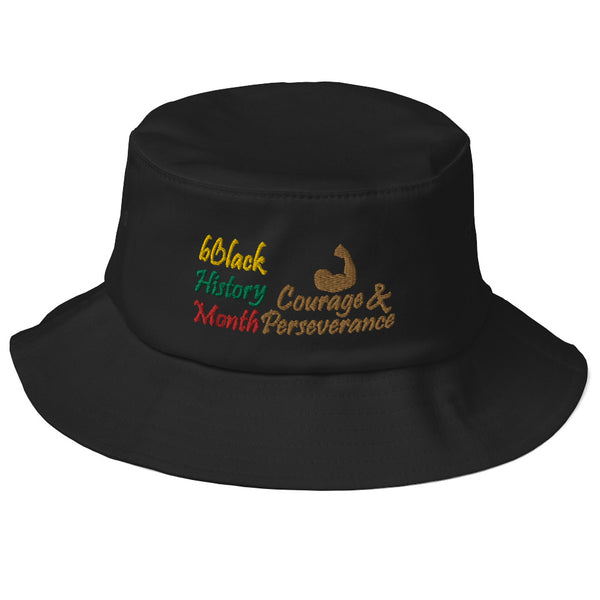 BHM Courage & Perseverance Old School Bucket Hat