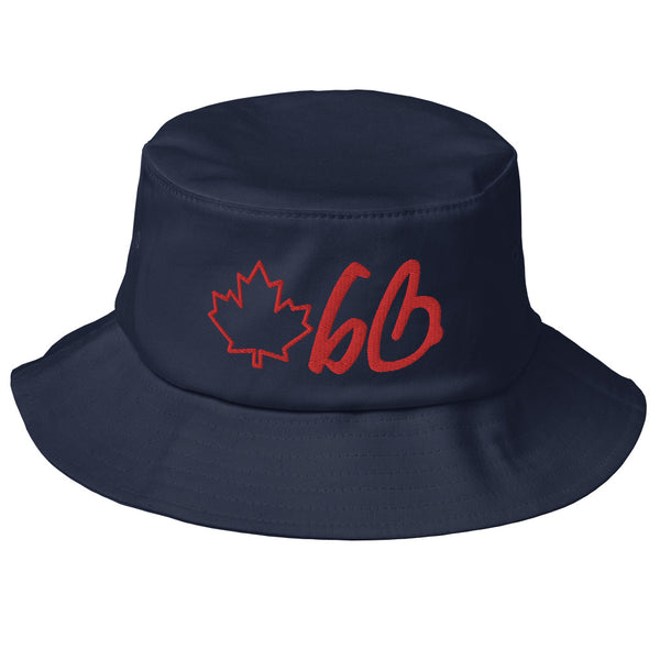 bb Maple Leaf Logo Old School Bucket Hat
