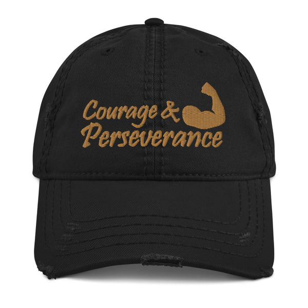 Courage & Perseverance Distressed Dad Hat