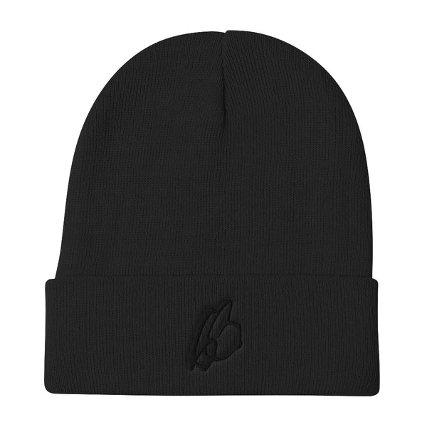b On b Logo Embroidered Beanie