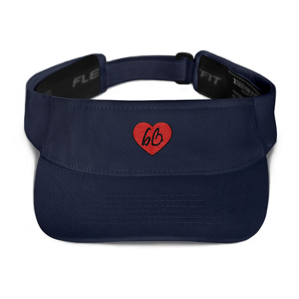 bb Heart Logo Flexfit Visor