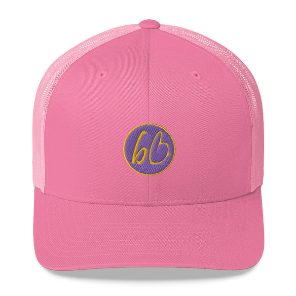 bb Circle Patch Logo Trucker Hat