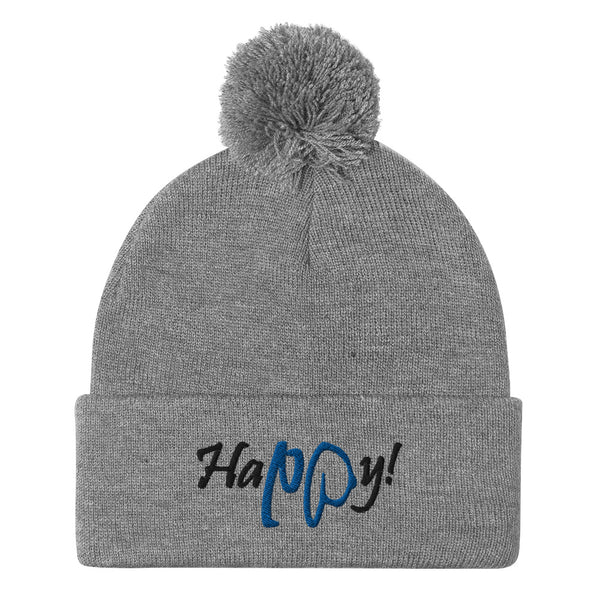 Happy! Pom-Pom Beanie