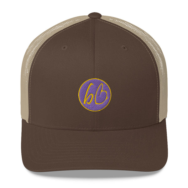 bb Circle Patch Logo Trucker Hat