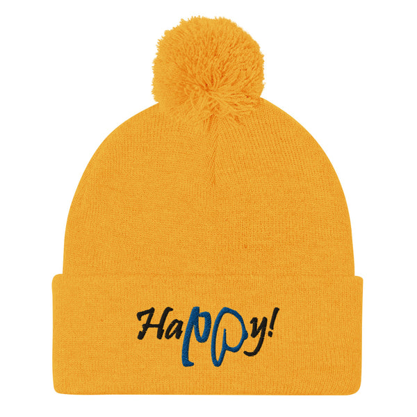 Happy! Pom-Pom Beanie