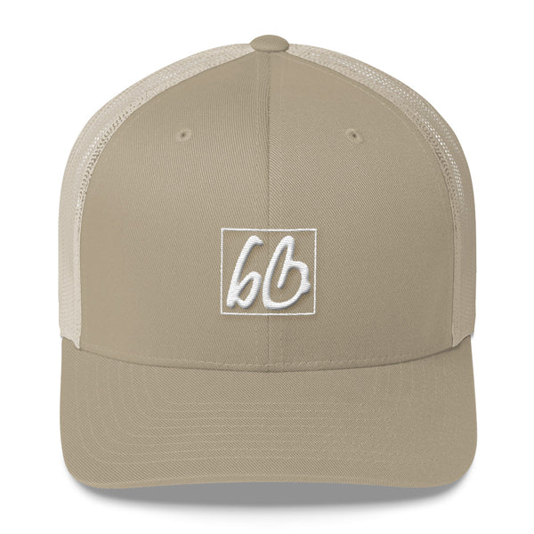 bb 3 D Puff Box Logo Trucker Hat