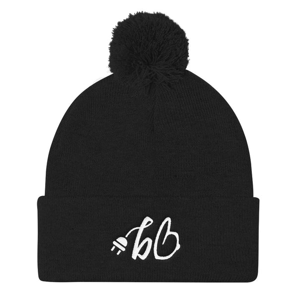 bb The Plug Pom Pom Knit Beanie