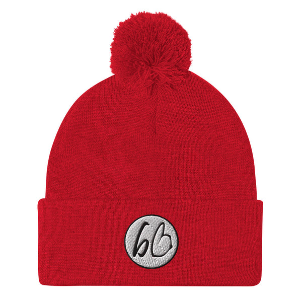bb Patch Logo Pom-Pom Beanie