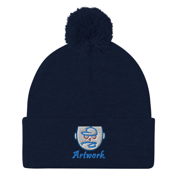 bb Artwork Pom-Pom Beanie
