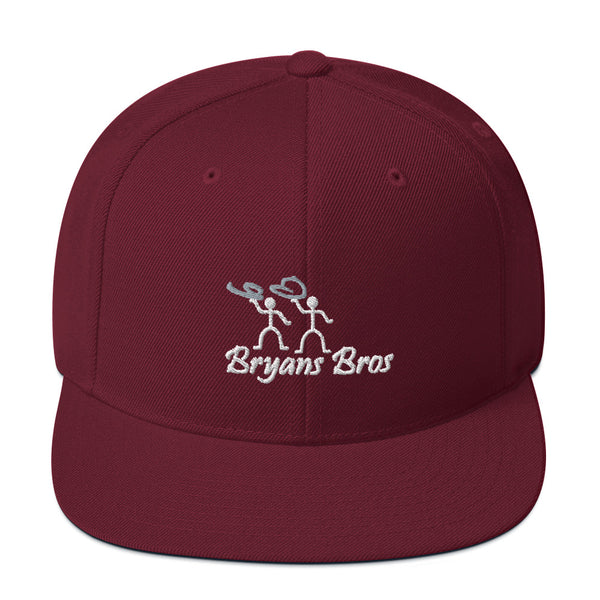 Bryans Bros Stickmen Logo Snapback Hat