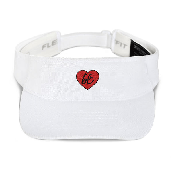 bb Heart Logo Flexfit Visor