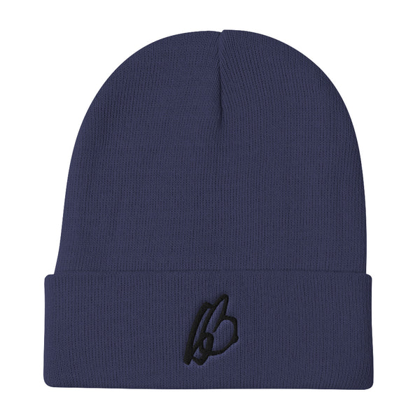 b On b Logo Embroidered Beanie