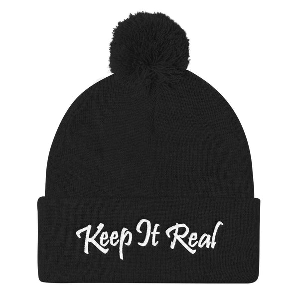 Keep It Real Pom Pom Knit Beanie