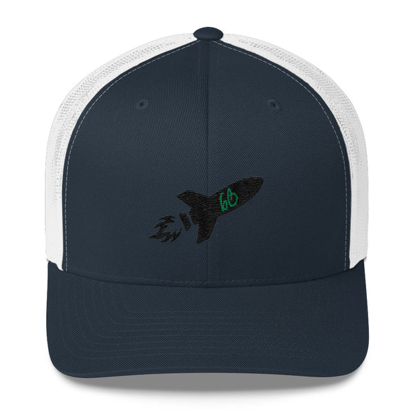 bb Rocket Logo Trucker Hat