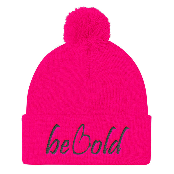 Be Bold Pom Pom Knit Beanie