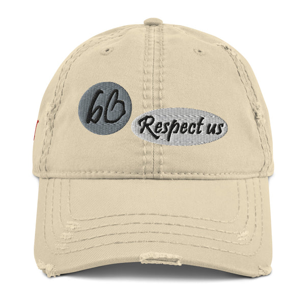 bb Respect Us Distressed Dad Hat
