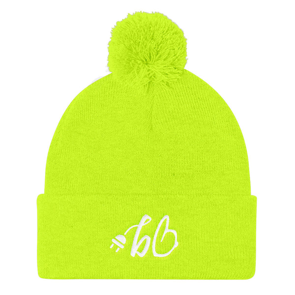 bb The Plug Pom Pom Knit Beanie