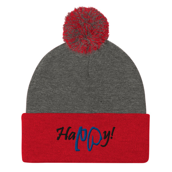 Happy! Pom-Pom Beanie