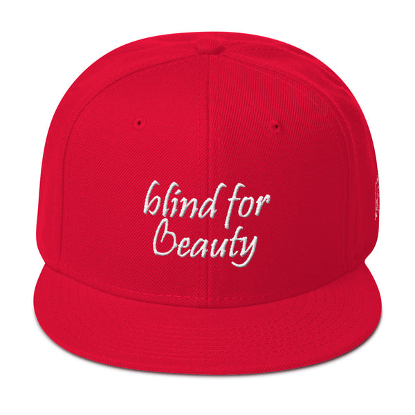 Blind For Beauty Snapback Hat