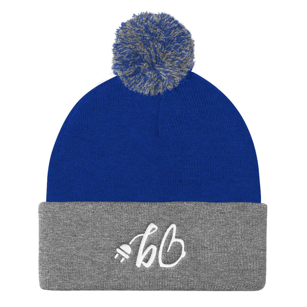 bb The Plug Pom Pom Knit Beanie
