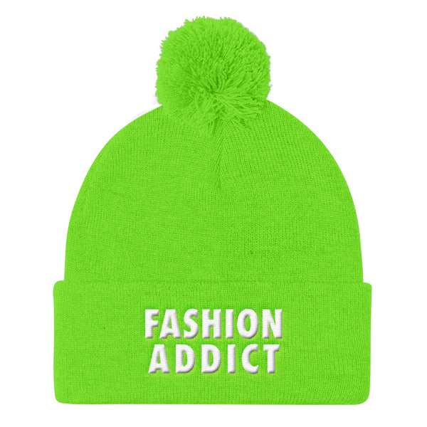 Fashion Addict Pom Pom Knit Beanie