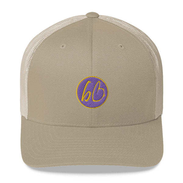 bb Circle Patch Logo Trucker Hat