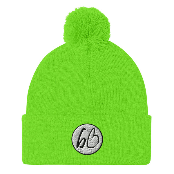 bb Patch Logo Pom-Pom Beanie