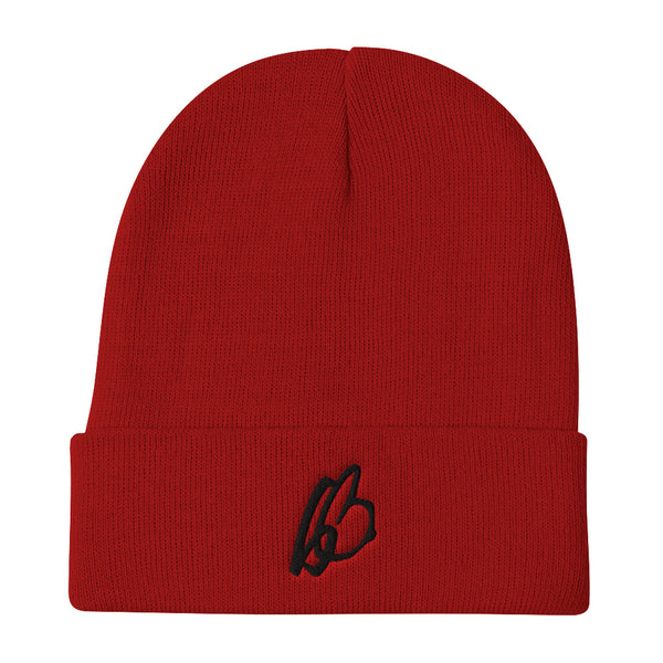 b On b Logo Embroidered Beanie