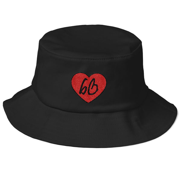 bb Heart Logo Old School Bucket Hat