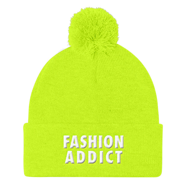 Fashion Addict Pom Pom Knit Beanie