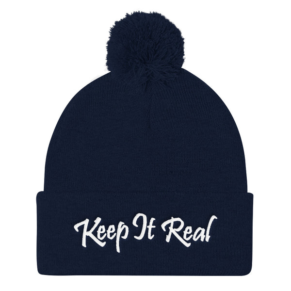 Keep It Real Pom Pom Knit Beanie