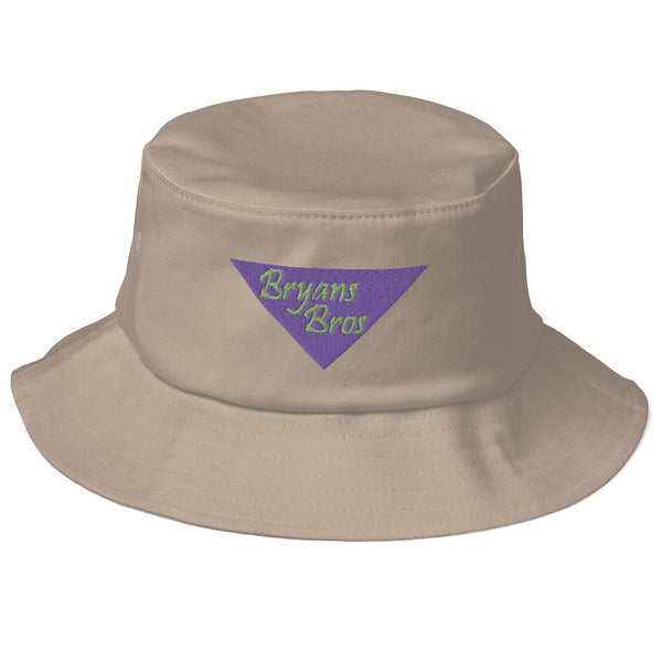 Upside Down Triangle Bryans Bros Logo Old School Bucket Hat