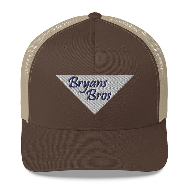 Upside Down Triangle Bryans Bros Logo Trucker Hat