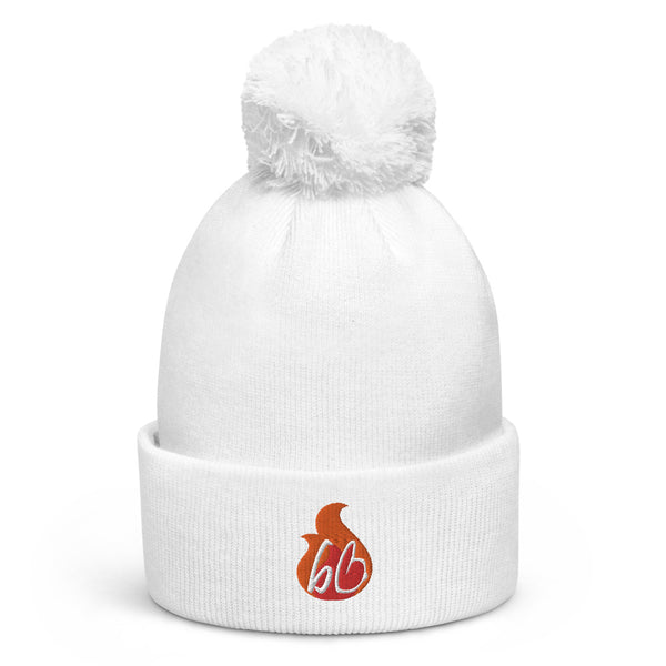 bb In A Flame Pom Pom Beanie