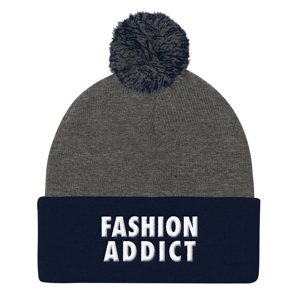 Fashion Addict Pom Pom Knit Beanie