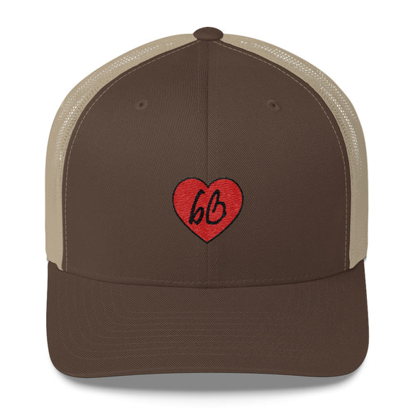 bb Heart Logo Trucker Hat