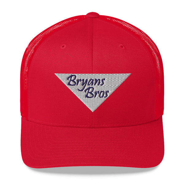 Upside Down Triangle Bryans Bros Logo Trucker Hat