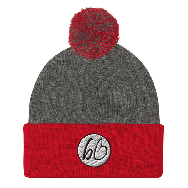 bb Patch Logo Pom-Pom Beanie