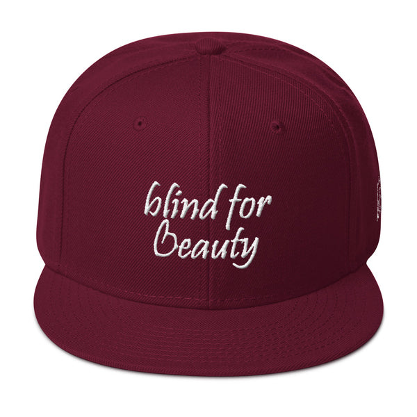 Blind For Beauty Snapback Hat