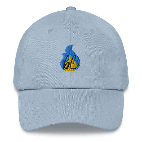bb Blue/Yellow Flame Dad Hat
