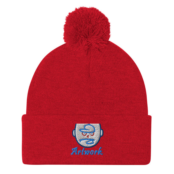 bb Artwork Pom-Pom Beanie