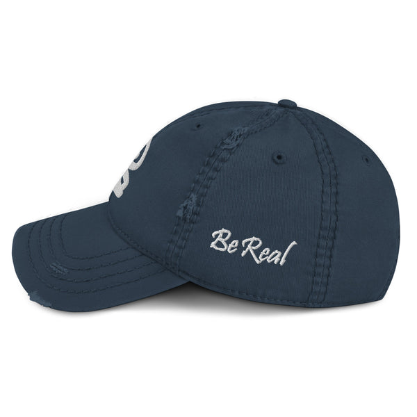 bb Logo On The Side Distressed Dad Hat